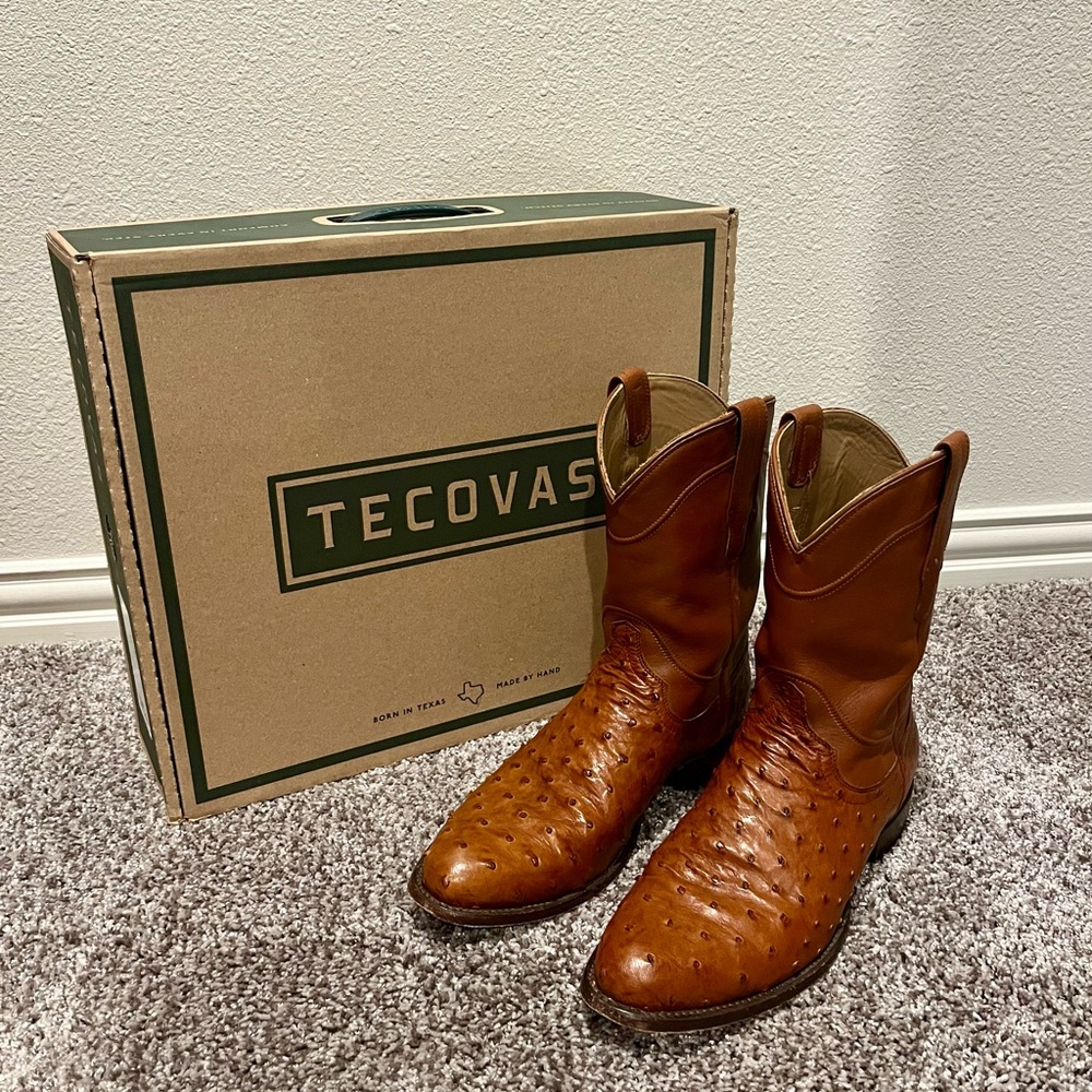 Tecovas “The Duke” Ostrich Roper Boot 11 D